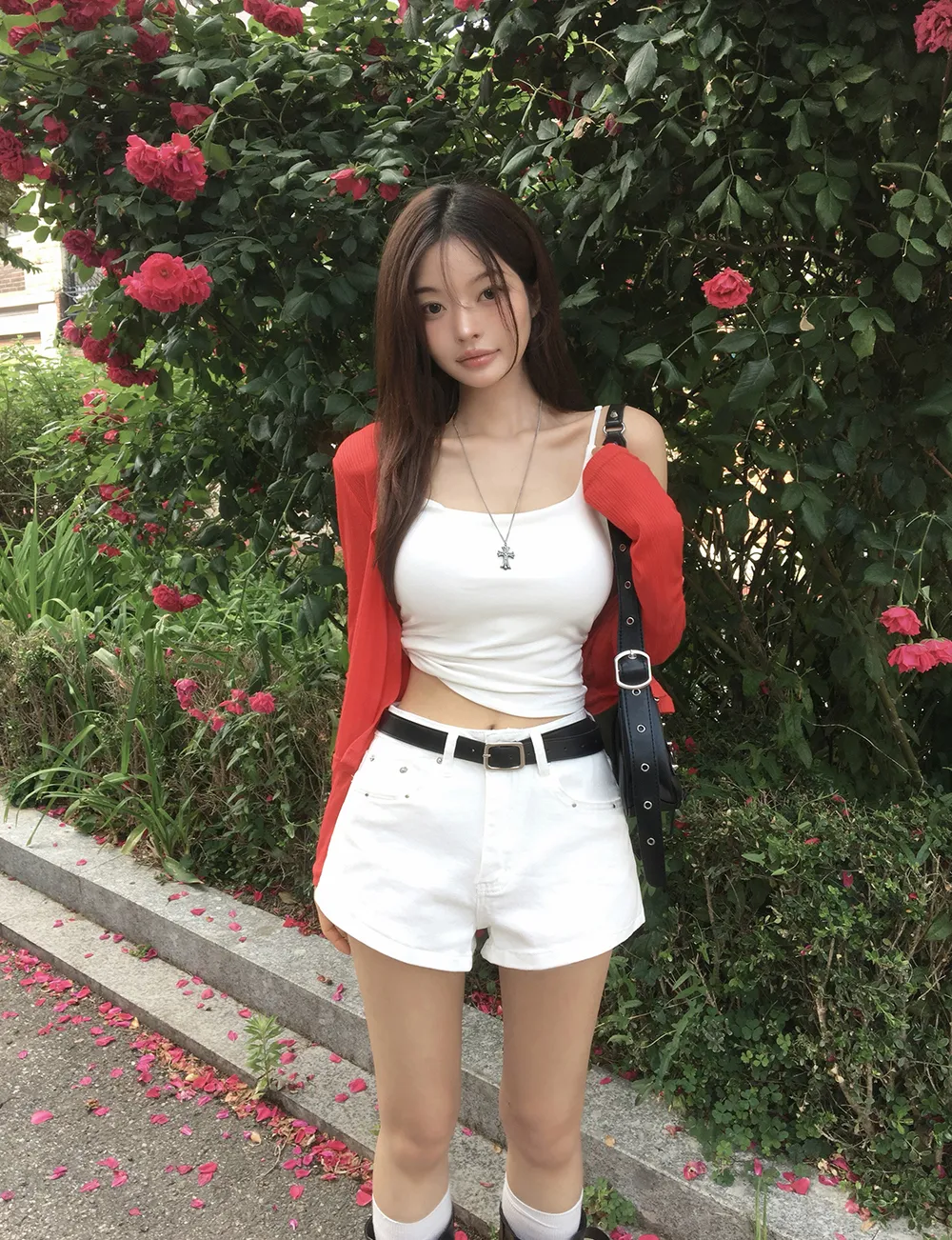 카디건 모델 착용 이미지-S2L13