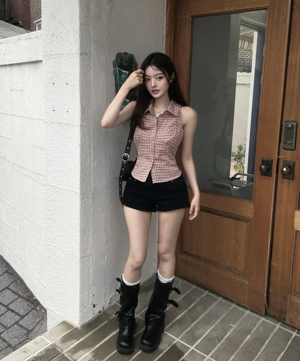 반바지 모델 착용 이미지-S2L34
