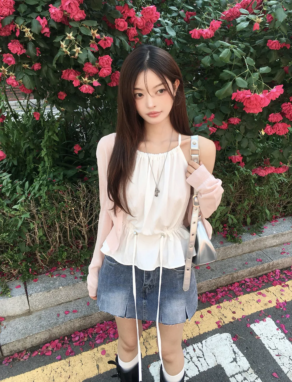 카디건 모델 착용 이미지-S4L13