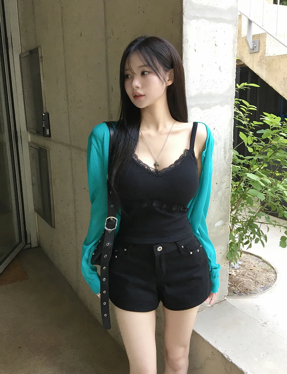 카디건 모델 착용 이미지-S4L8
