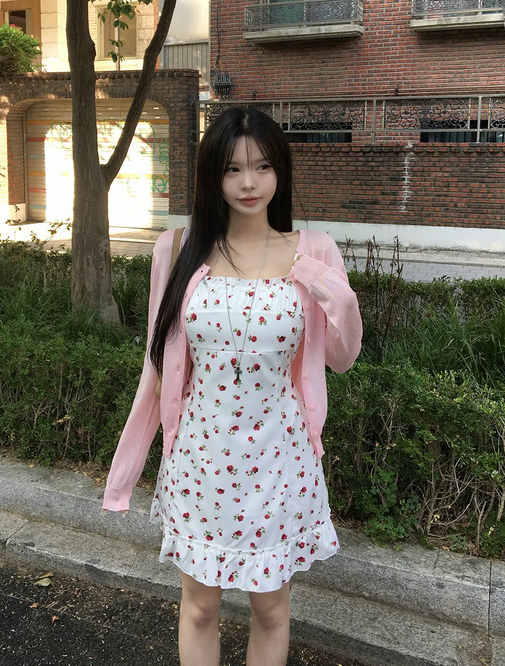카디건 모델 착용 이미지-S3L18