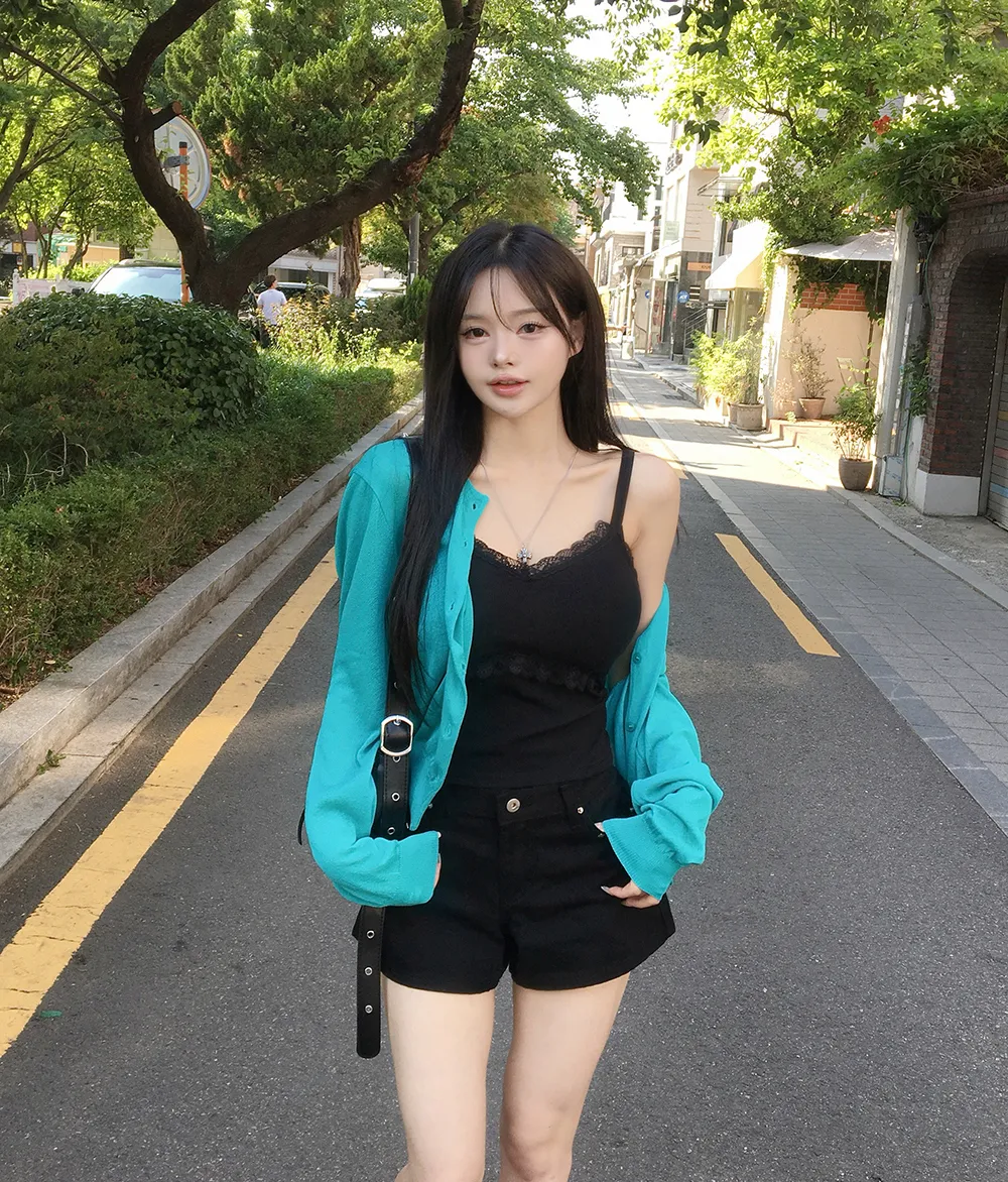 카디건 모델 착용 이미지-S4L11
