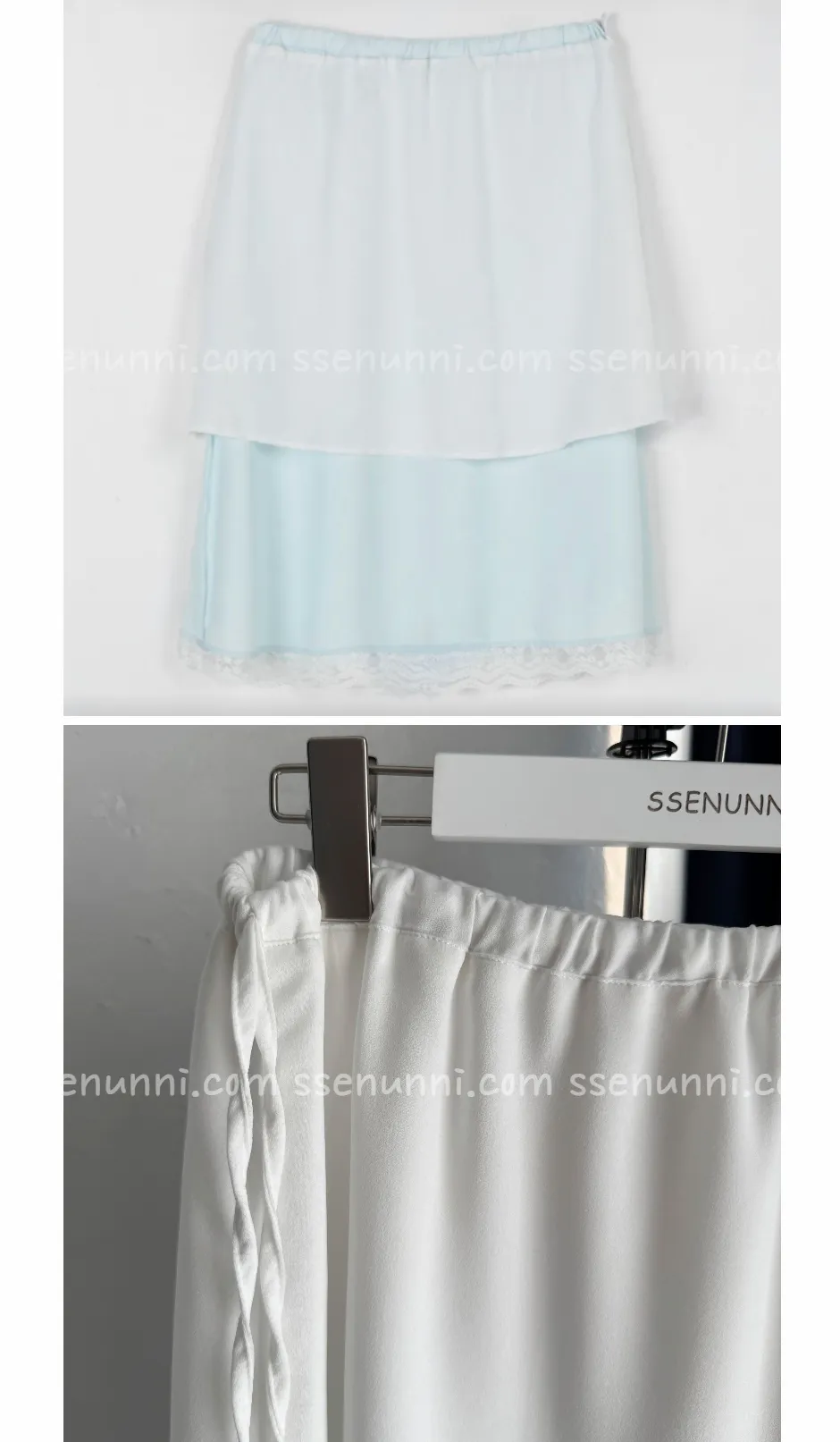 치마 화이트 색상 이미지-S1L25