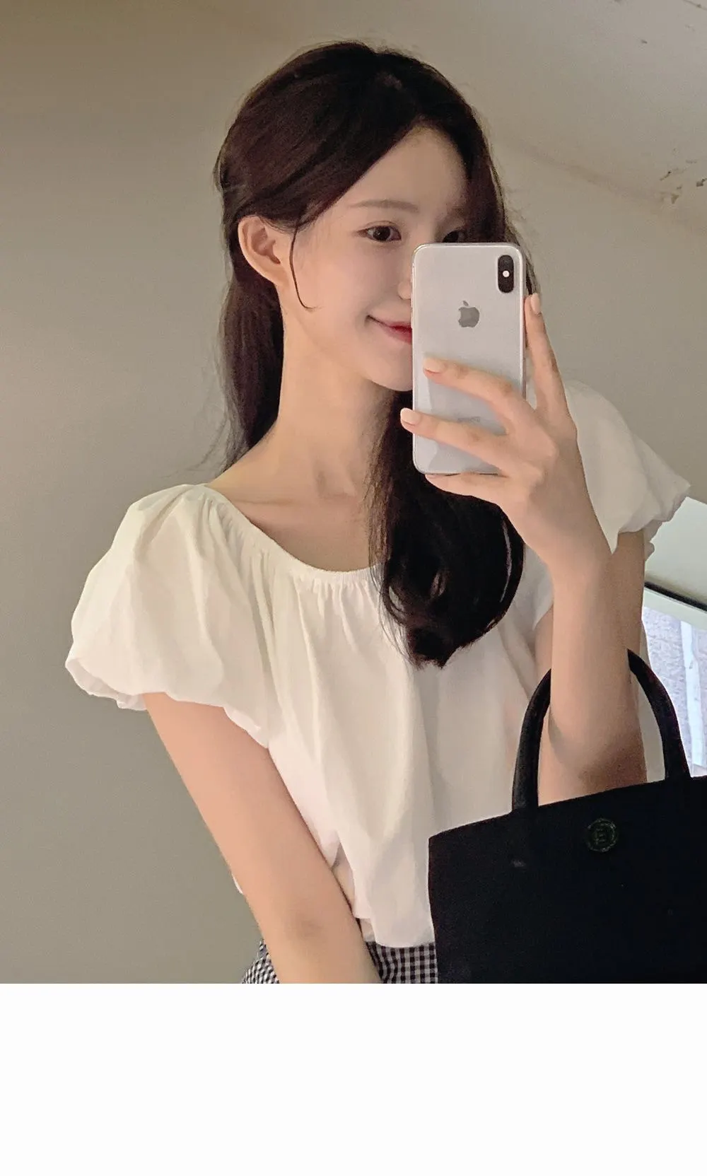 레빈트 여름 밴딩체크롱스커트