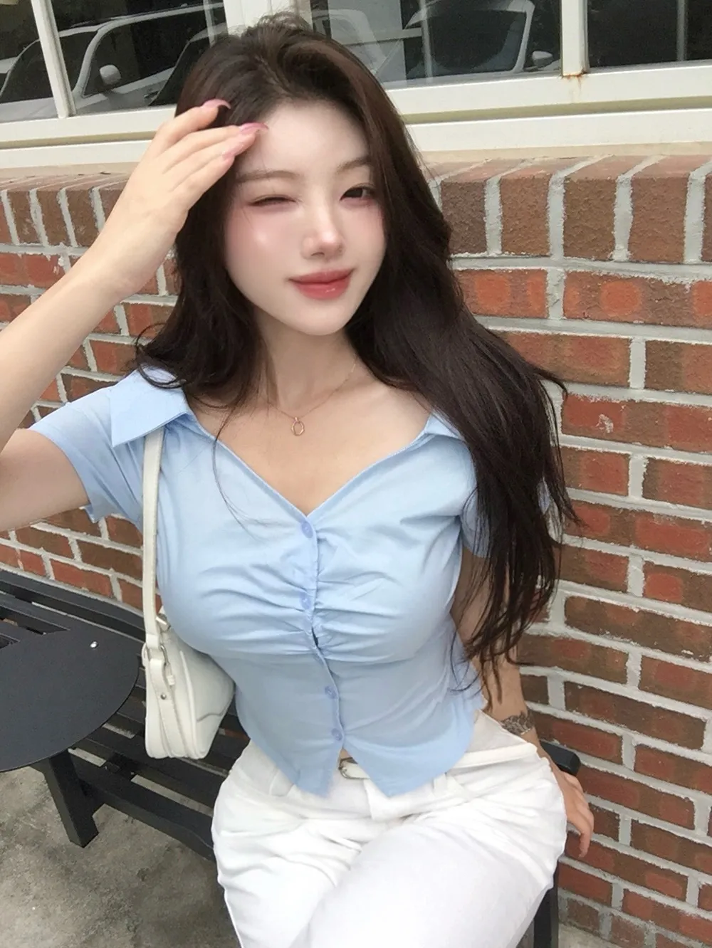 바지 모델 착용 이미지-S2L14