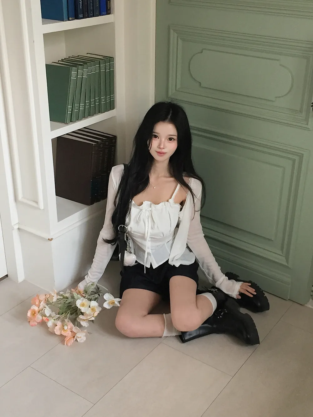 반바지 모델 착용 이미지-S2L37
