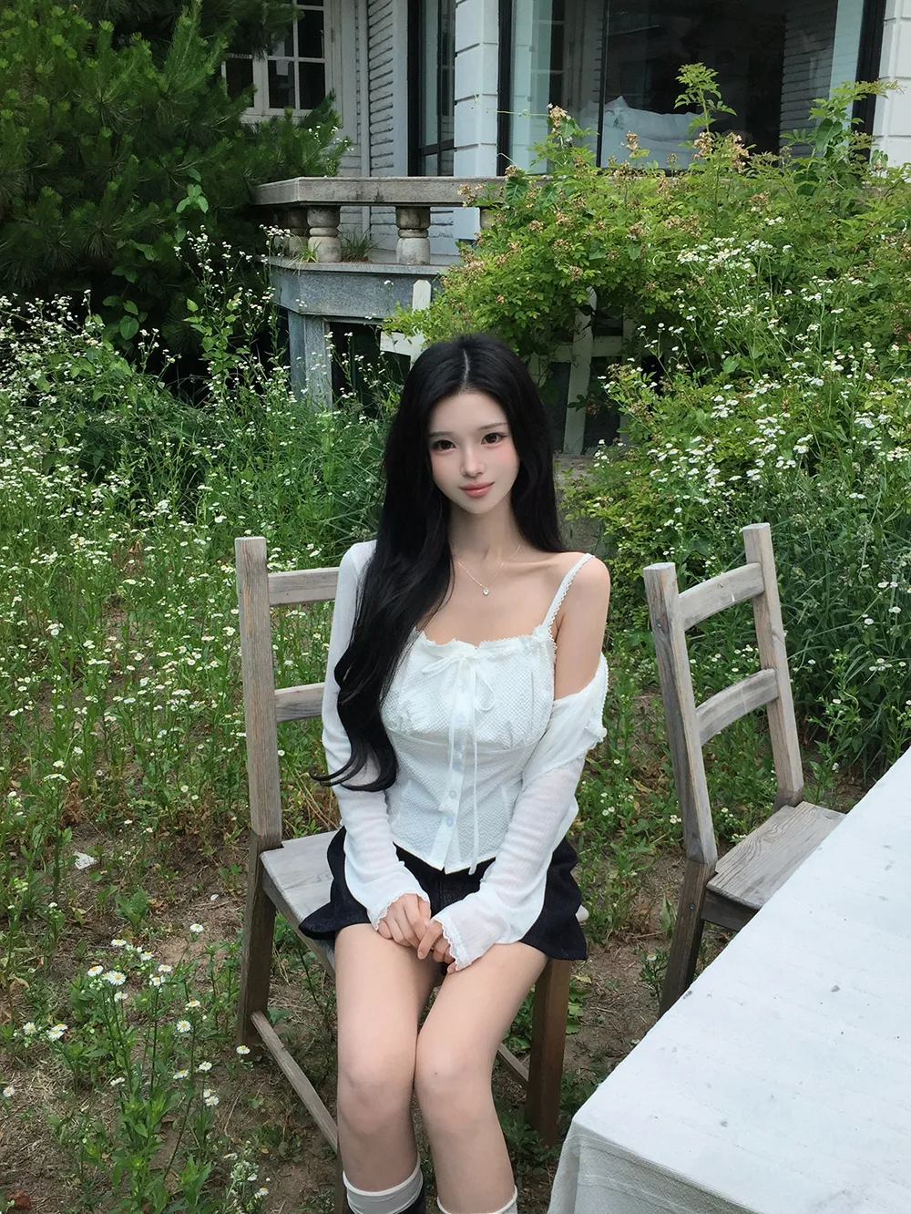 반바지 모델 착용 이미지-S2L34