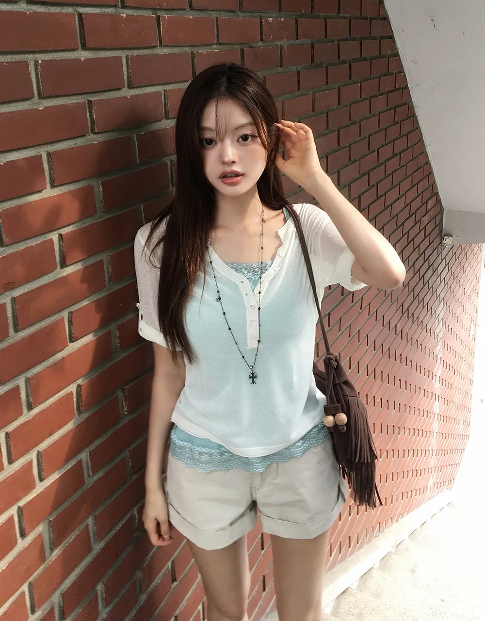 민소매 모델 착용 이미지-S3L34