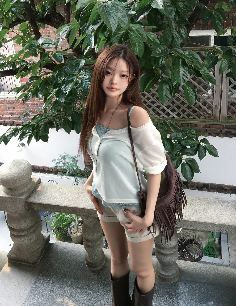 민소매 모델 착용 이미지-S3L21