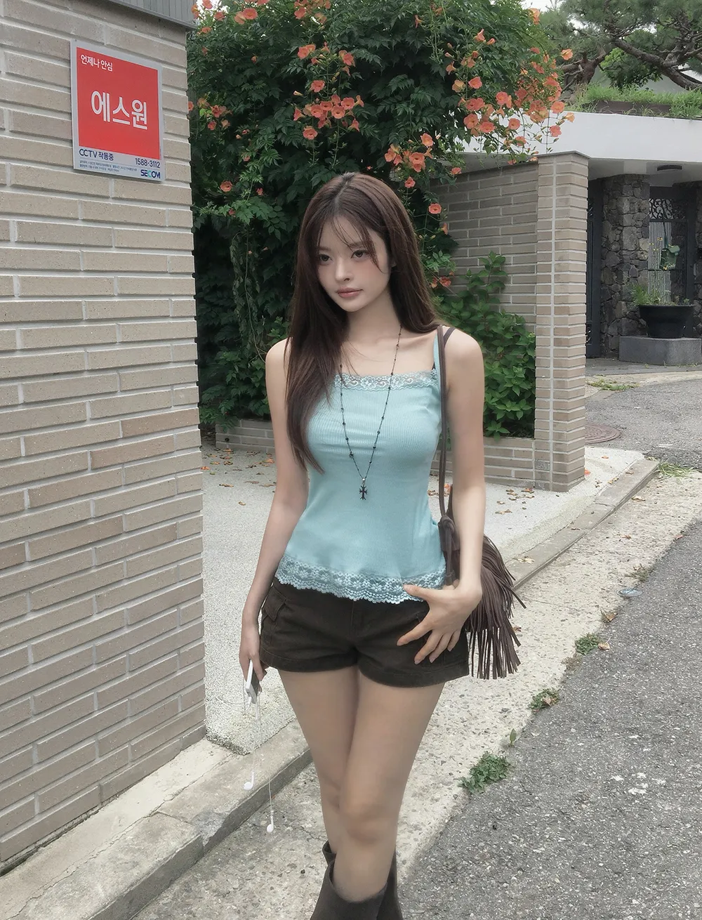 민소매 모델 착용 이미지-S3L17