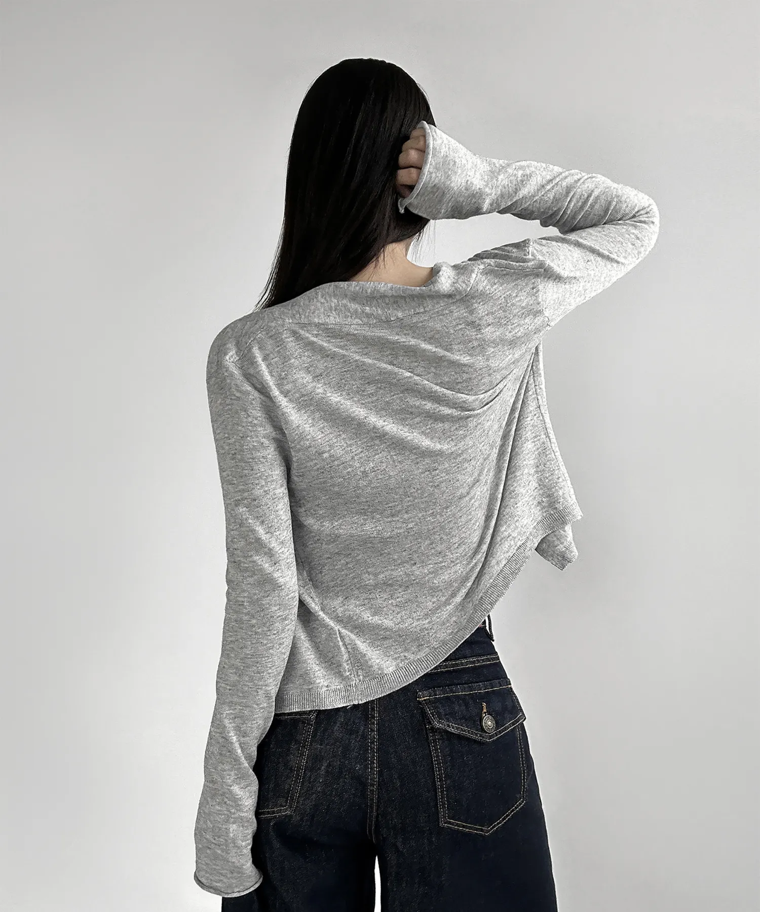 長袖Tシャツ モデル画像-S1L41