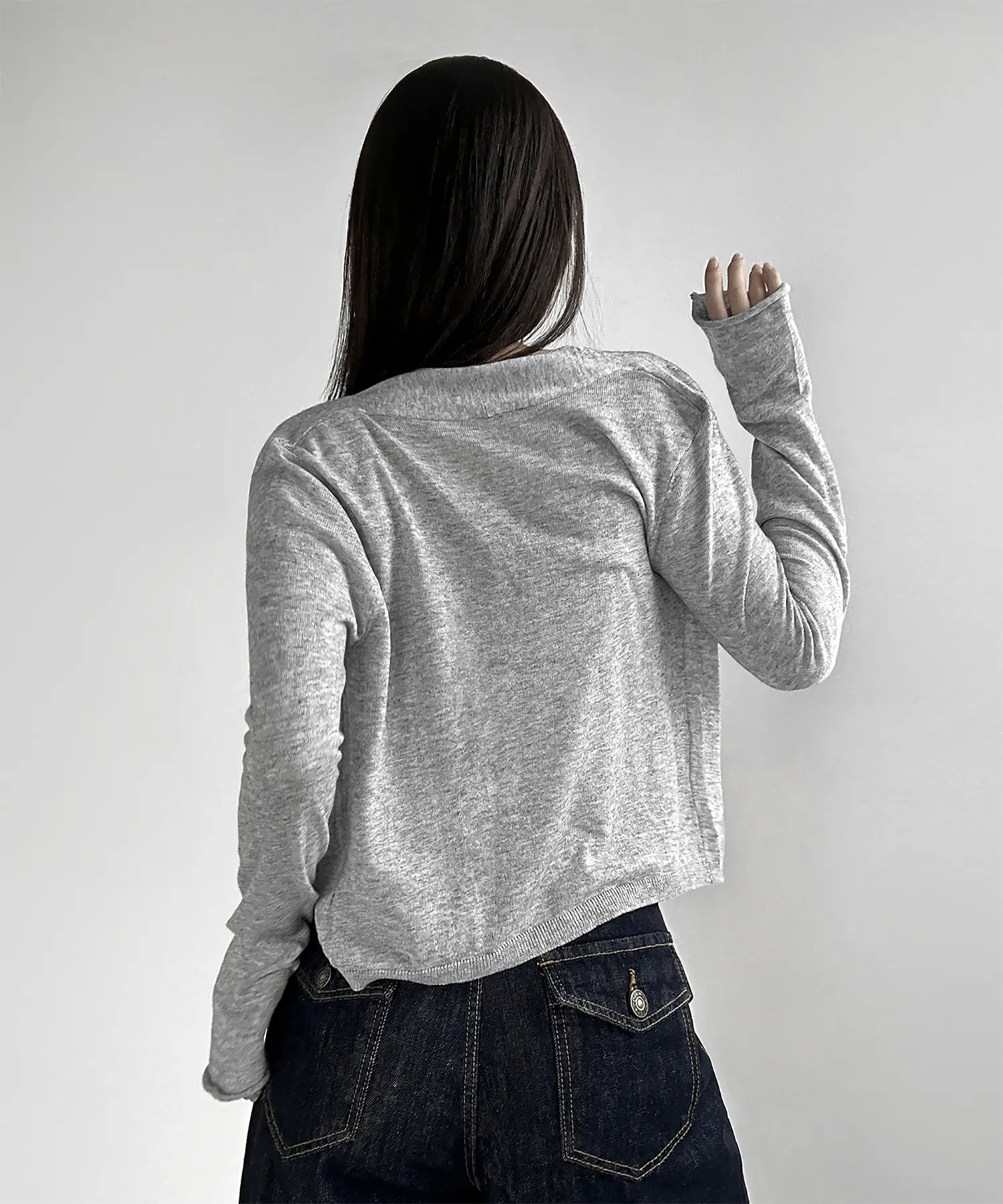 長袖Tシャツ モデル画像-S1L42