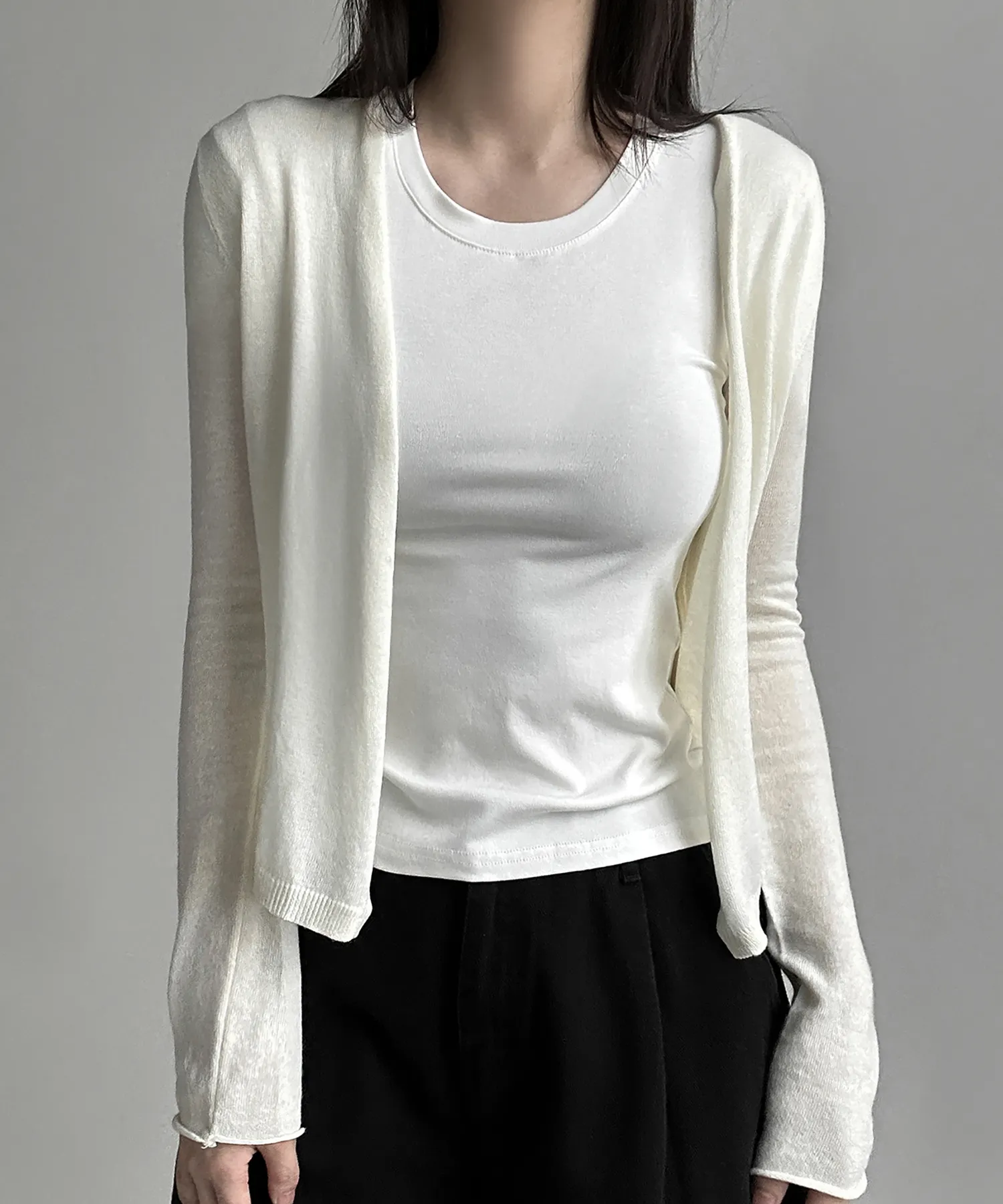 長袖Tシャツ モデル画像-S1L12