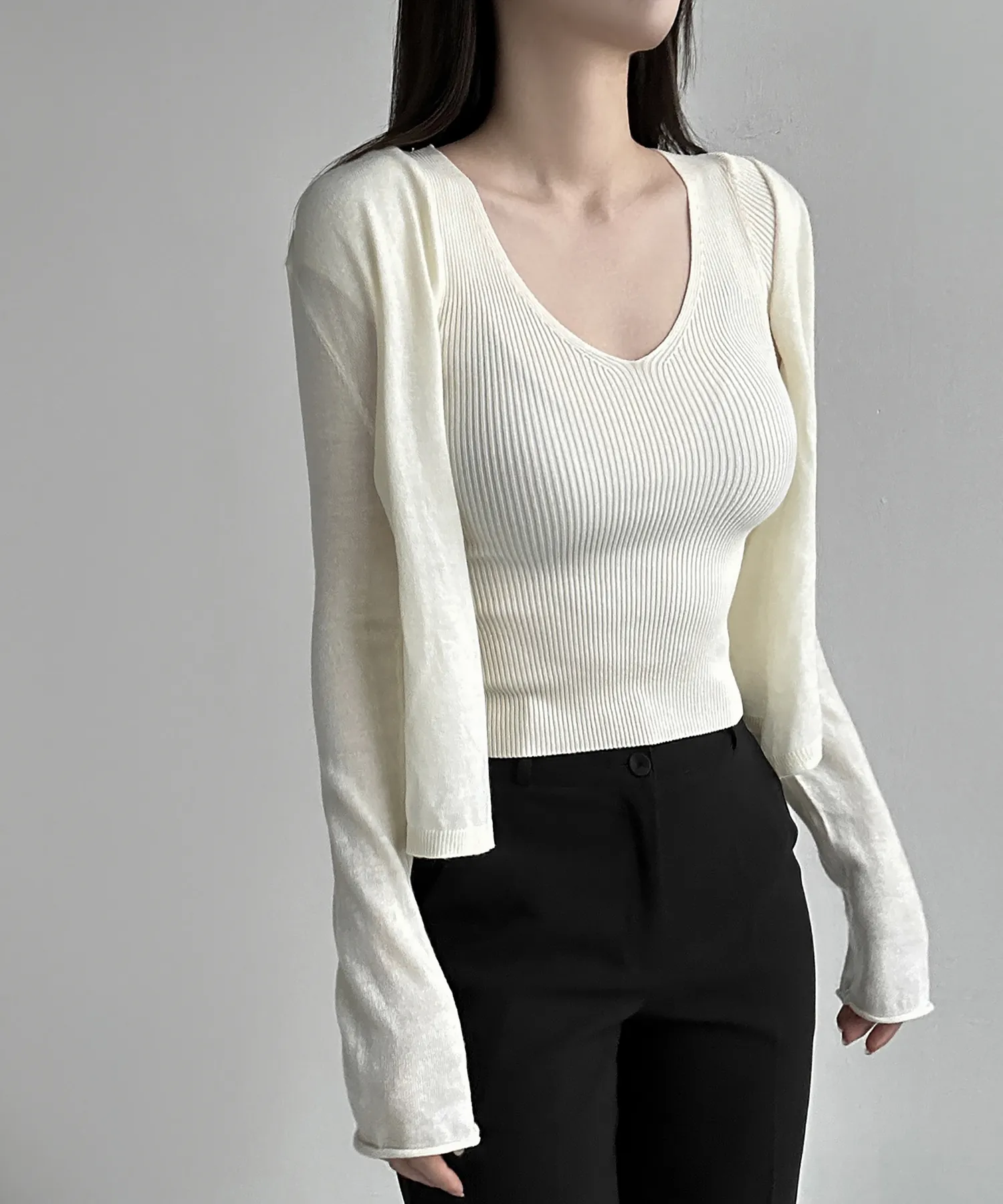 長袖Tシャツ モデル画像-S1L18