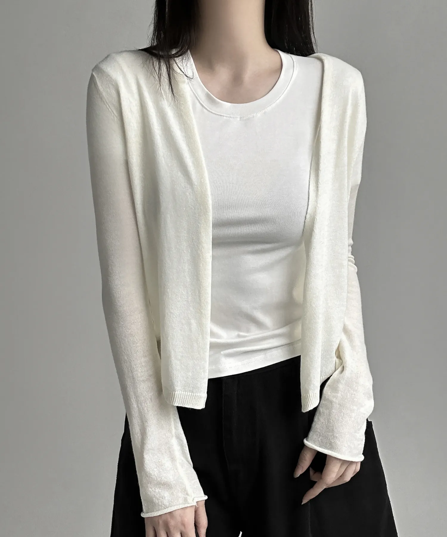 長袖Tシャツ モデル画像-S1L14