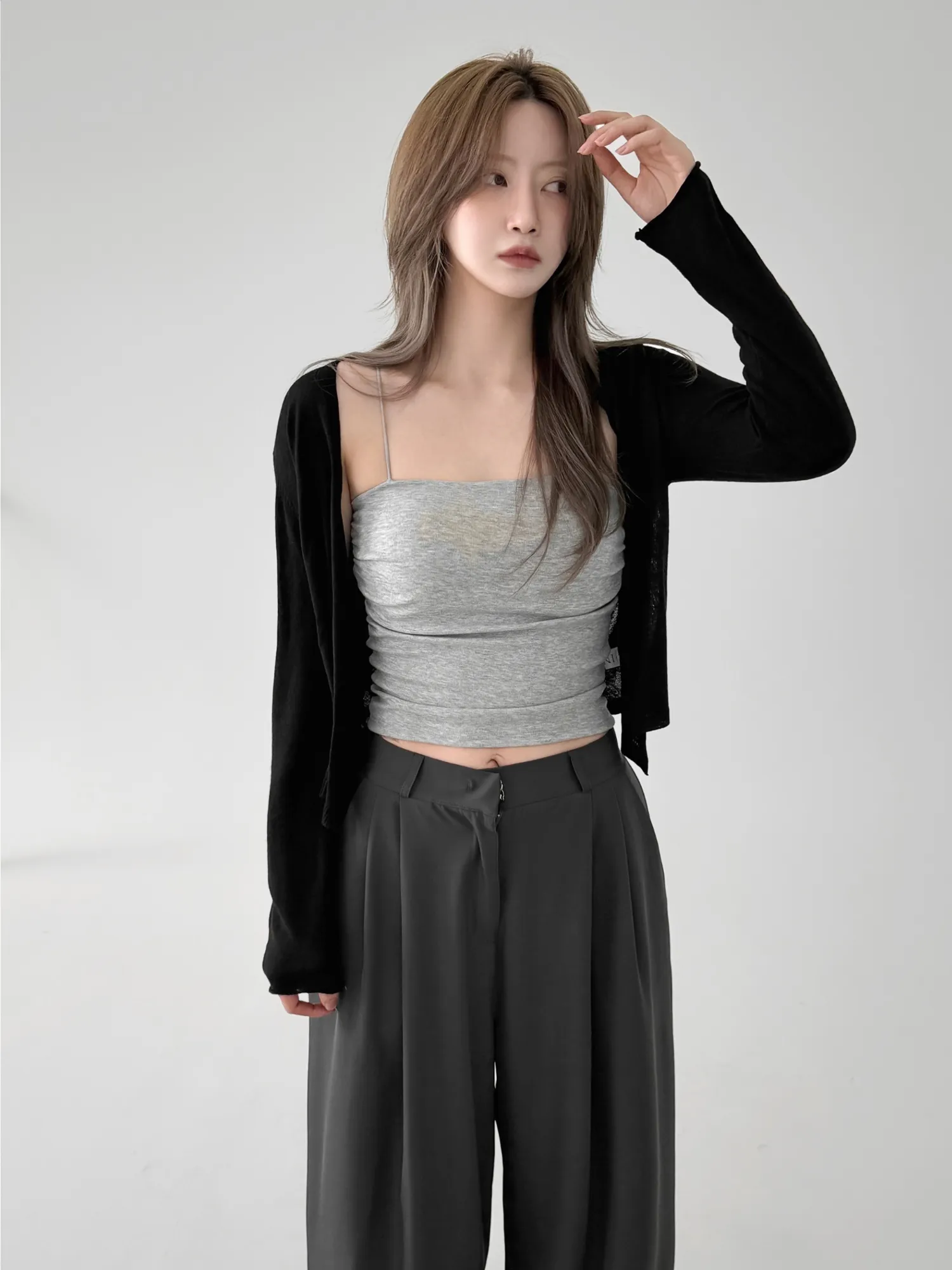 長袖Tシャツ モデル画像-S1L49