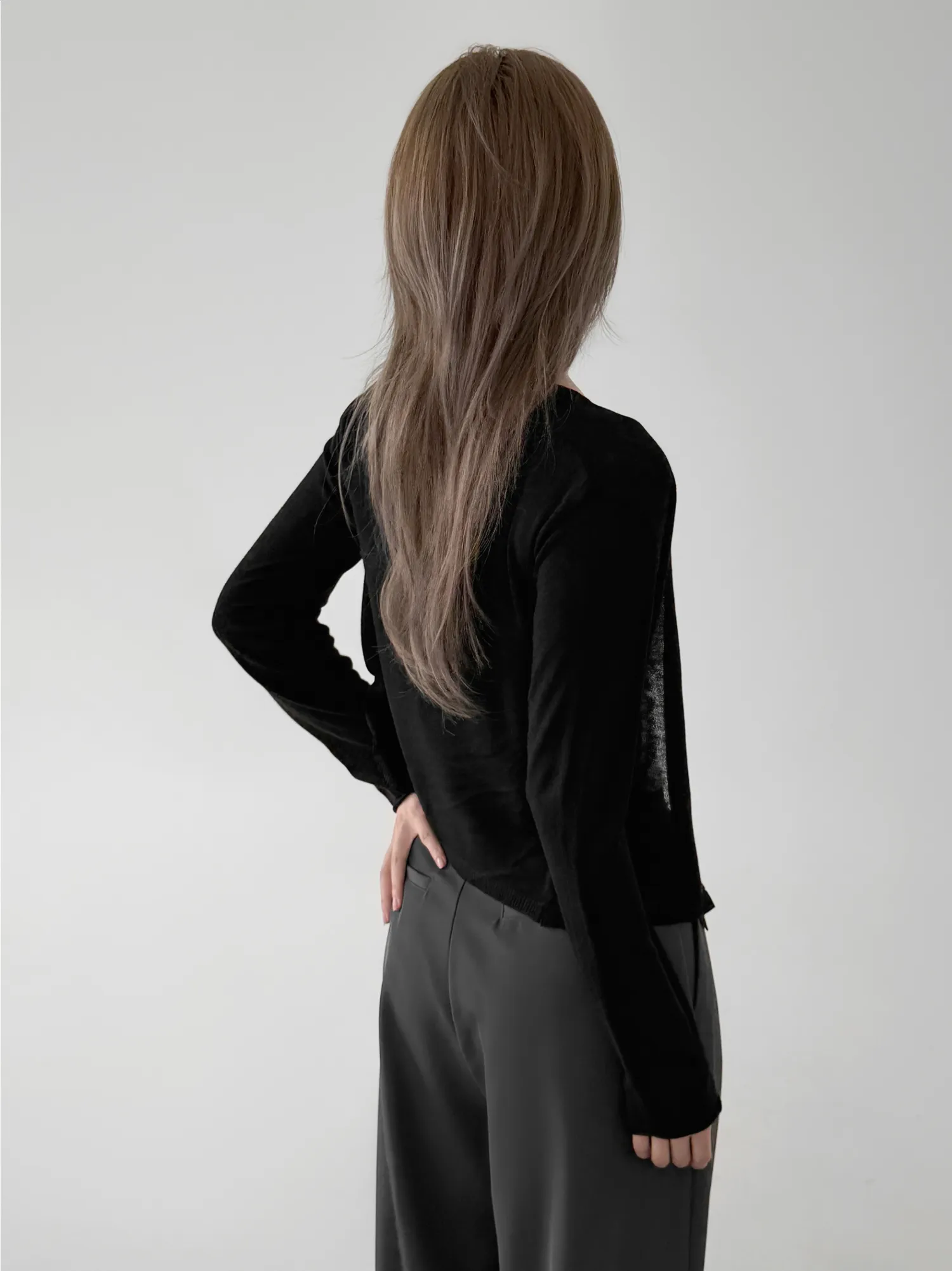 長袖Tシャツ モデル画像-S1L45