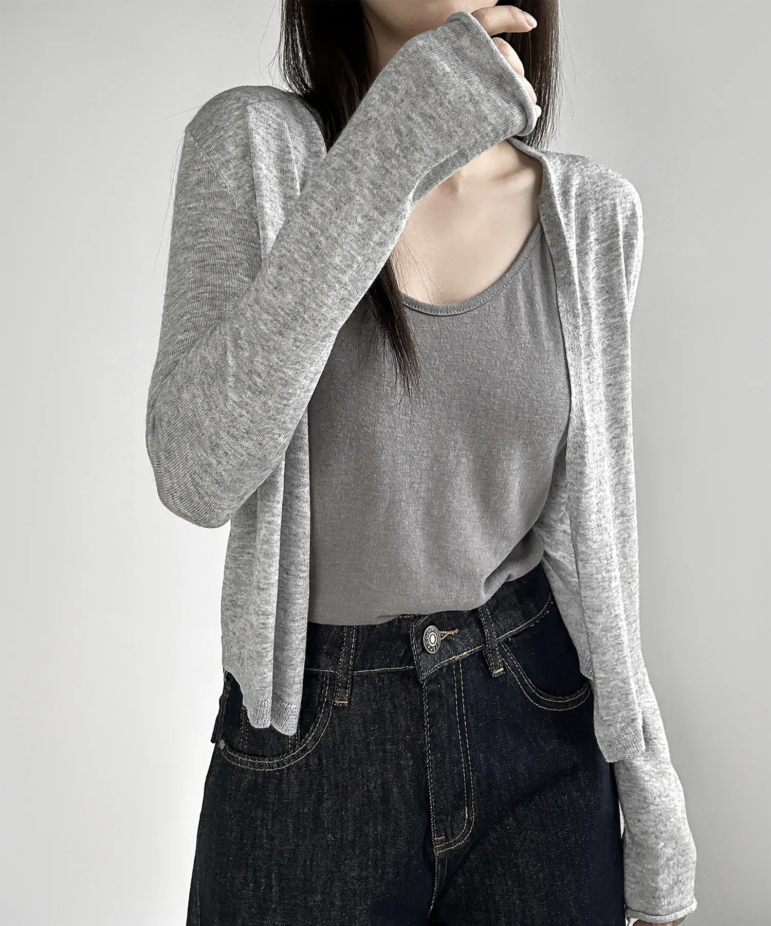 長袖Tシャツ モデル画像-S1L40