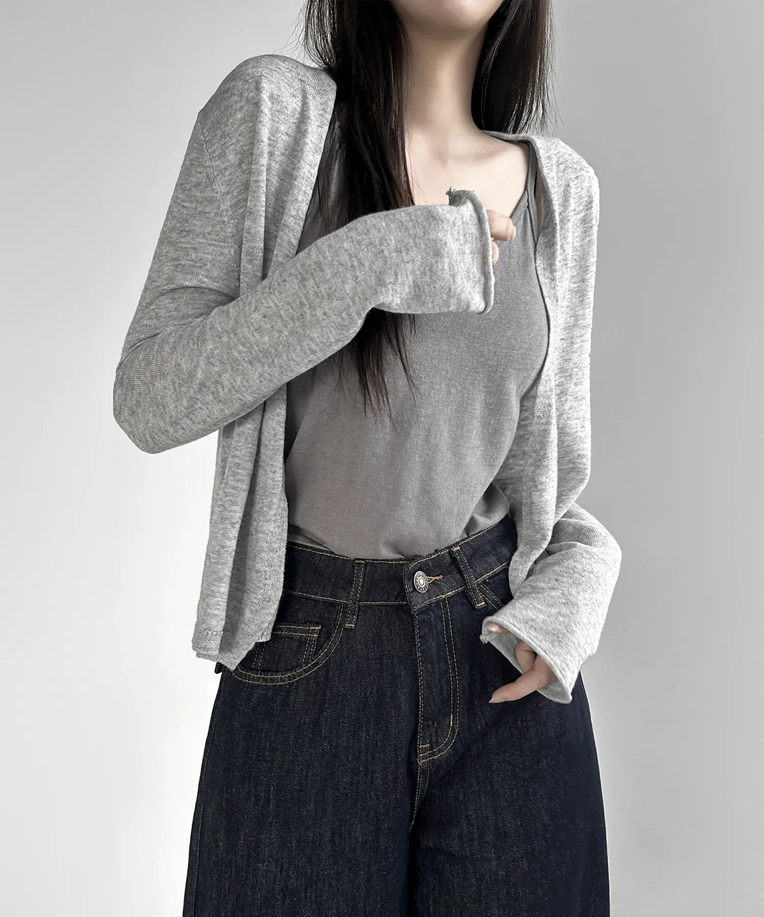 長袖Tシャツ モデル画像-S1L39