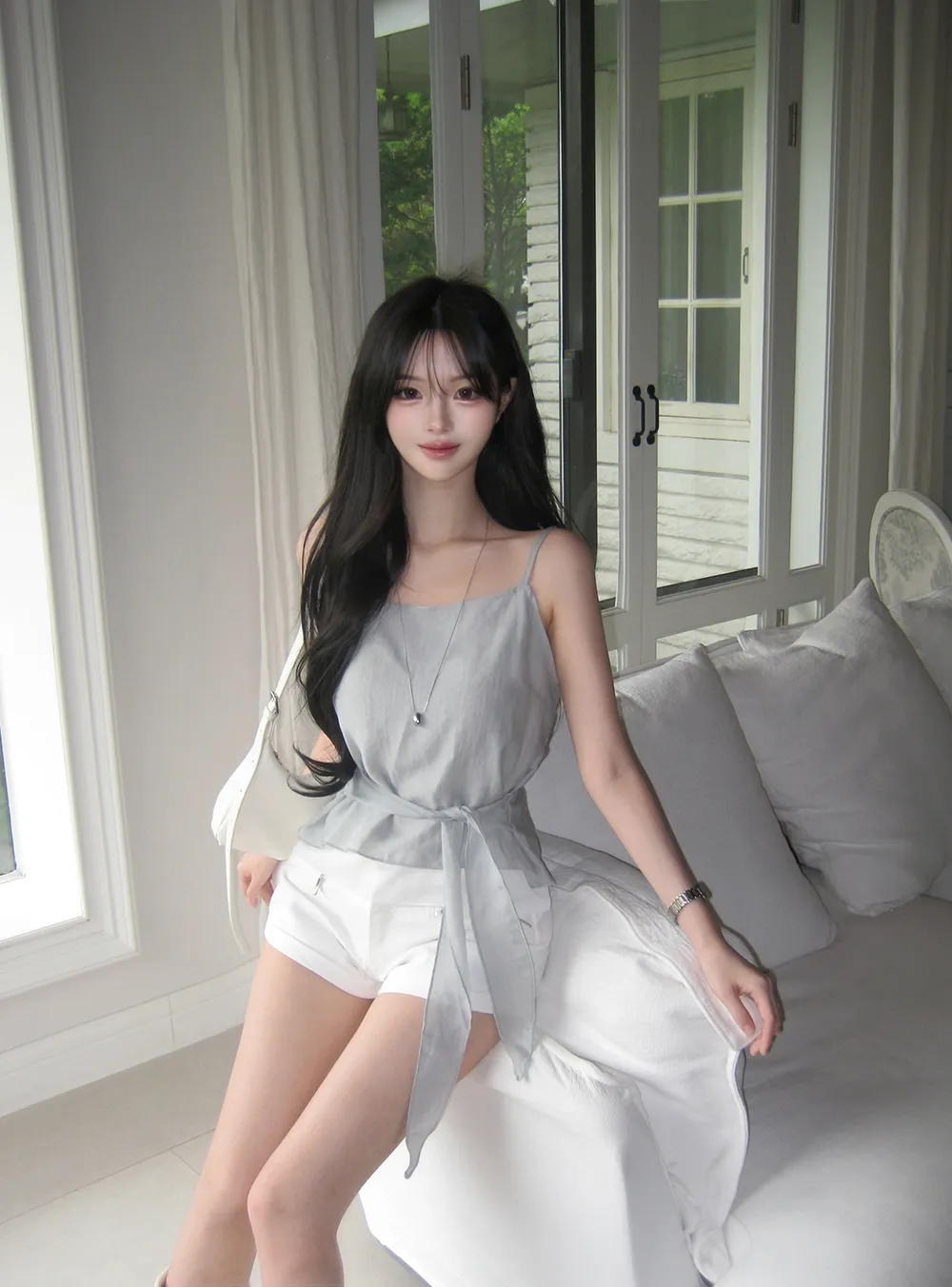 반바지 모델 착용 이미지-S1L47