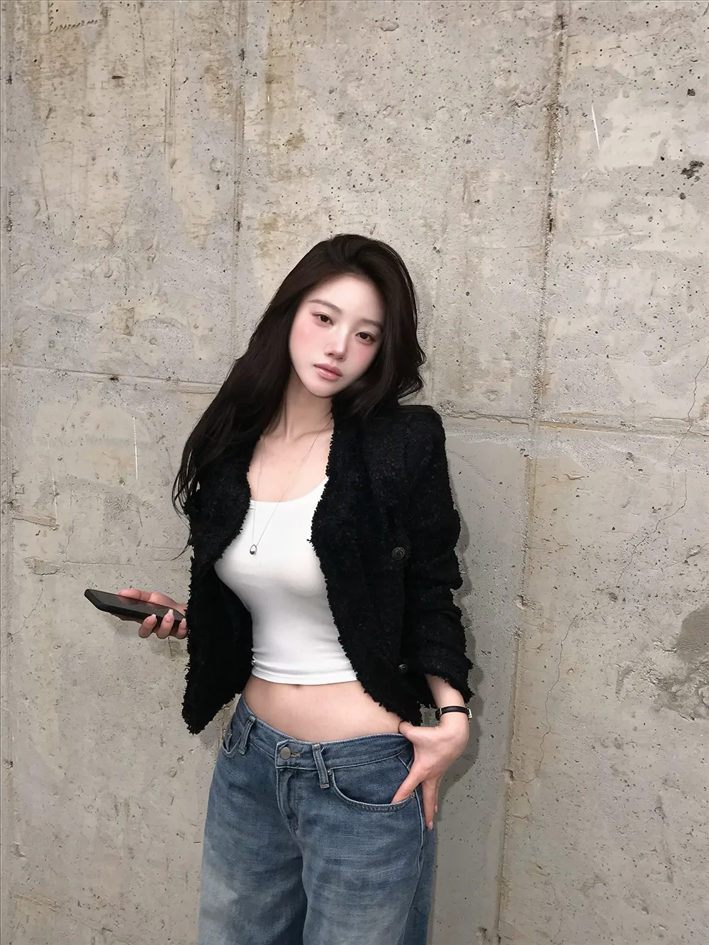 블레이저 모델 착용 이미지-S7L5