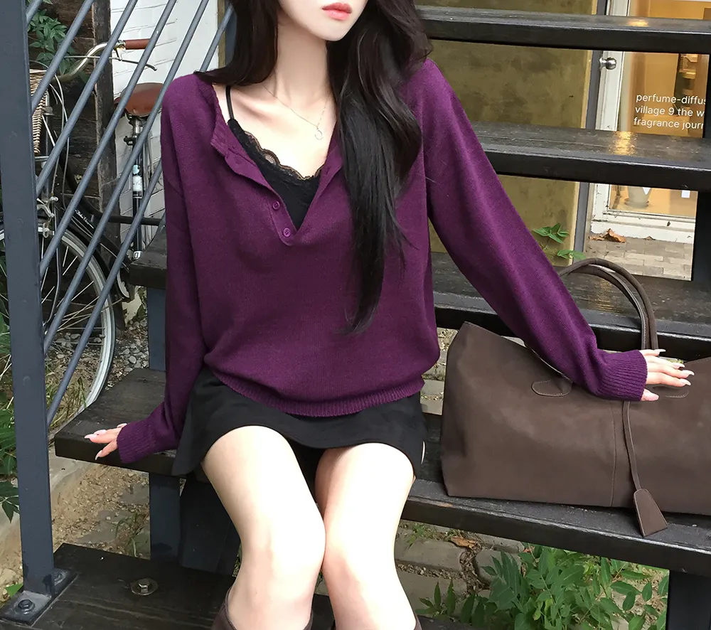 긴팔 티셔츠 모델 착용 이미지-S3L2