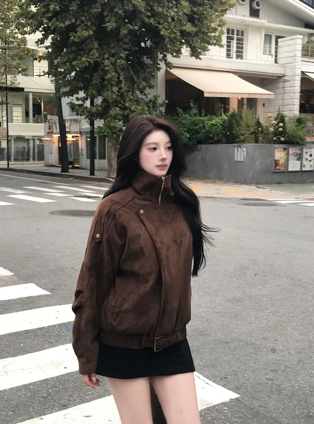긴팔 티셔츠 모델 착용 이미지-S3L33