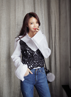 激レア！希少！d.i.a. 黒 レース付きビスチェ D686027_m.jpg