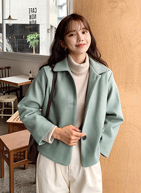 ウール混ショートジャケット・全5色 | レディースファッション通販