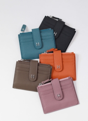 ミニウォレット　財布　ミニ財布　ケース　Hマーク　ノンブランド　バイカラー ミニウォレット 財布 ミニ財布 コインケース Hマーク ノンブランド