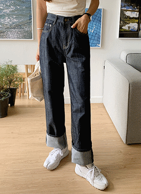 ichi｜DENIM Loose 5 Pocket Pants - ichi Antiquités(イチ