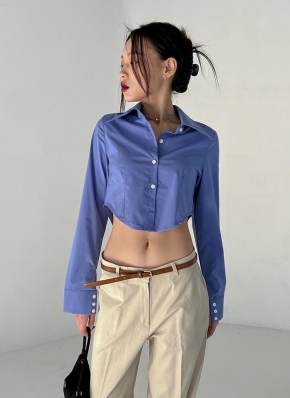 Round hem short SH ラウンドヘムショートシャツ Round hem short SH ラウンドヘムショートシャツ（シャツ