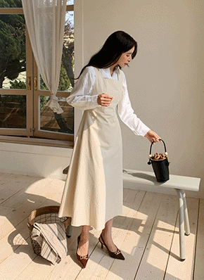 スクエアノースリワンピース・全4色 | レディースファッション通販