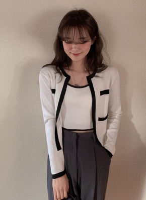 【OV】eli mink 3pcs set(カーディガン+タンクトップ+スカート) OV】eli mink 3pcs set(カーディガン+タンクトップ+スカート)