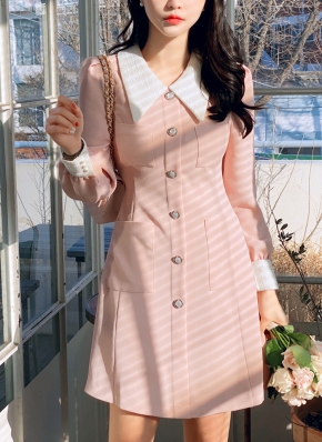 ★ChicLine★ ビアンドィール配色ボタンワンピース 1394980_20814204_k3.jpg