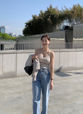 【FEPL】★男女兼用★ブルーウォッシング デニムパンツ ブーツカットウォッシングデニムパンツ | レディース