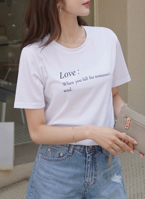 ホワイト 半袖Tシャツ 'love again' Love Again ロゴTシャツ White | ソニーミュージック公式オンライン