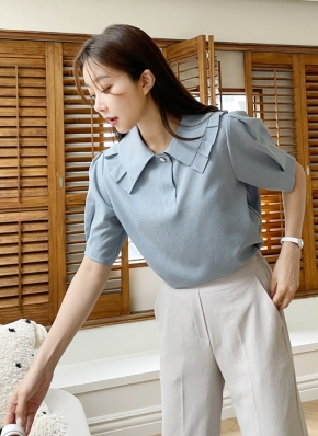 riziere｜プリーツカラーブラウス | Rakuten Fashion(楽天