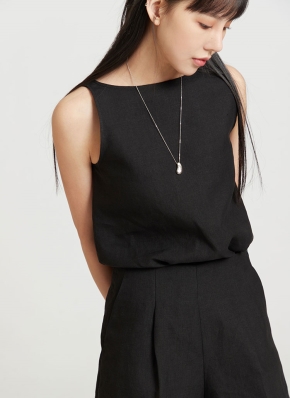 新品❤️CPG❤️ノースリーブ リネンボートネックノースリーブ | レディースファッション通販 - DHOLIC