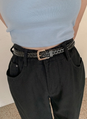 カラフル編み込みファッションベルト　85c m カラフル編み込みファッションベルト 85c m