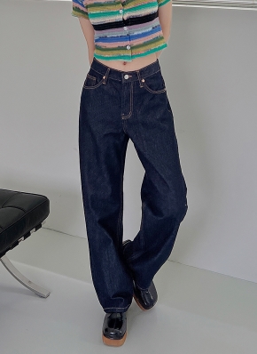 L'Appartement looseワイドデニム 薄手 インディゴ L´Appartement looseワイドデニム 薄手 インディゴ baggy