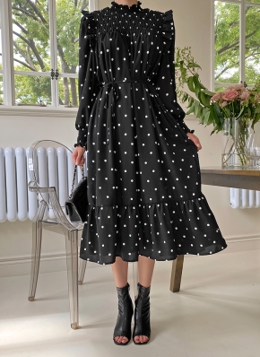 アナイ　シャーリング　ドットワンピース ANAYI（アナイ）の「【WEB限定カラー】ドットプリント