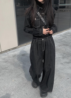 DHOLIC デニムセットアップ ダイヤパターンデニムジャケット&ショートパンツ ダイヤパターンデニムジャケット&ショートパンツSET