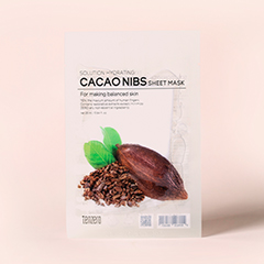 パック・フェイスマスク cocoa テンゼロ] ソリューションハイドライジングカカオニブシートマスク