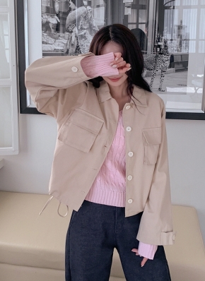 コットンフラップポケットジャケット | レディースファッション通販