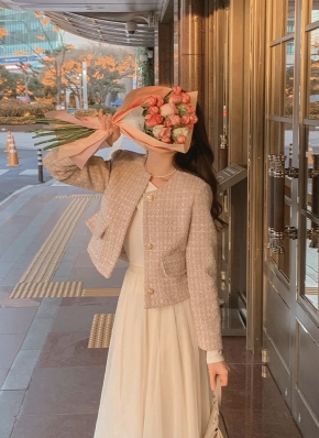 ピンクツイードジャケット | レディースファッション通販 - DHOLIC