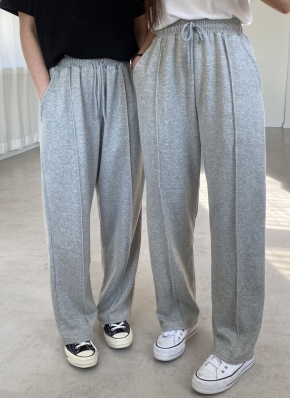VENHIT FOCUS-ピンタック-スウェットパンツ ピンタックスウェットパンツ(S GREY): パンツanuans