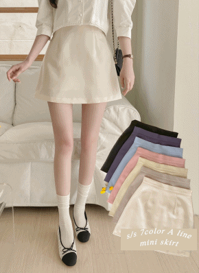 7色Aラインミニスカート | レディースファッション通販 - DHOLIC