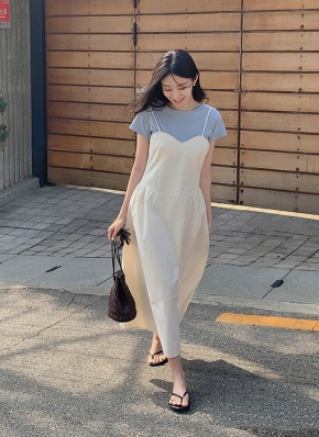 【CHICLINE 】CAVELLI/ハート×レース Vネックボタンワンピース v-neck maxi onepiece | Katrin TOKYO