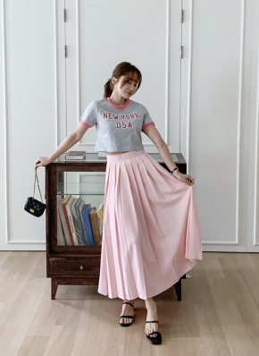 プリーツプリーズ半袖Tシャツ 　スカートセット 1625814_22297560_k3.jpg